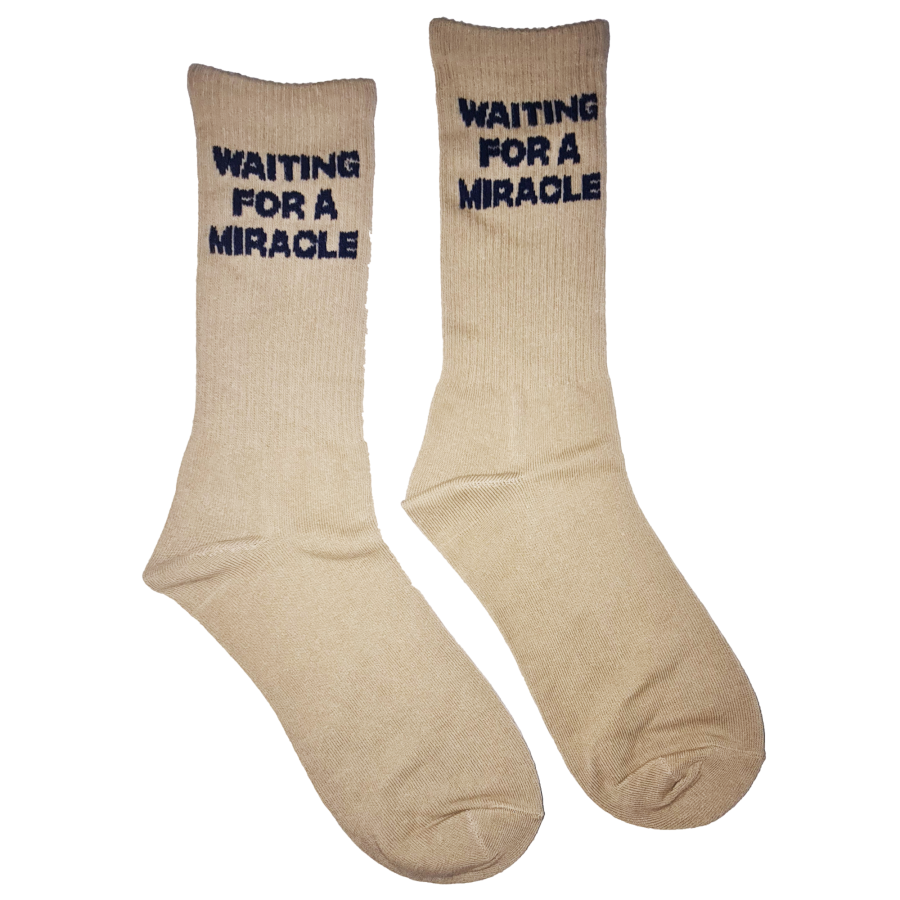 Chaussette ECRU Mustii Waiting for a Miracle
