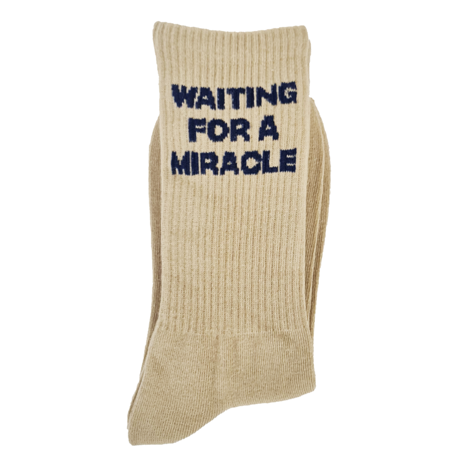 Chaussette ECRU Mustii Waiting for a Miracle